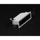 Moderne LED Einbau-Rasterleuchte in Weiß, 5x2W, warmweißes Licht, 45° Abstrahlwinkel, kompakte 5cm Einbautiefe.