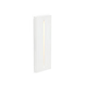 LED Wand-Einbaulampe PLAS-2 1W 3000K Weiß auf weißem Hintergrund, elegante Beleuchtungslösung.