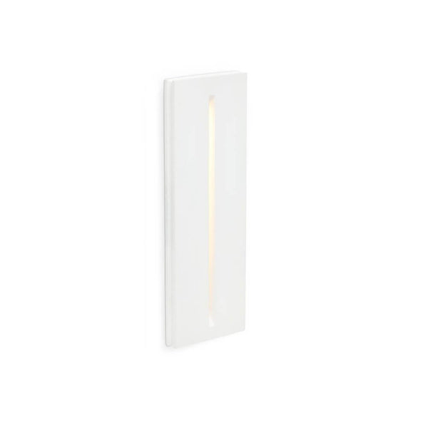 LED Luminaire encastrée murale PLAS-2 1W 3000K blanc sur fond blanc, solution d’éclairage élégante.