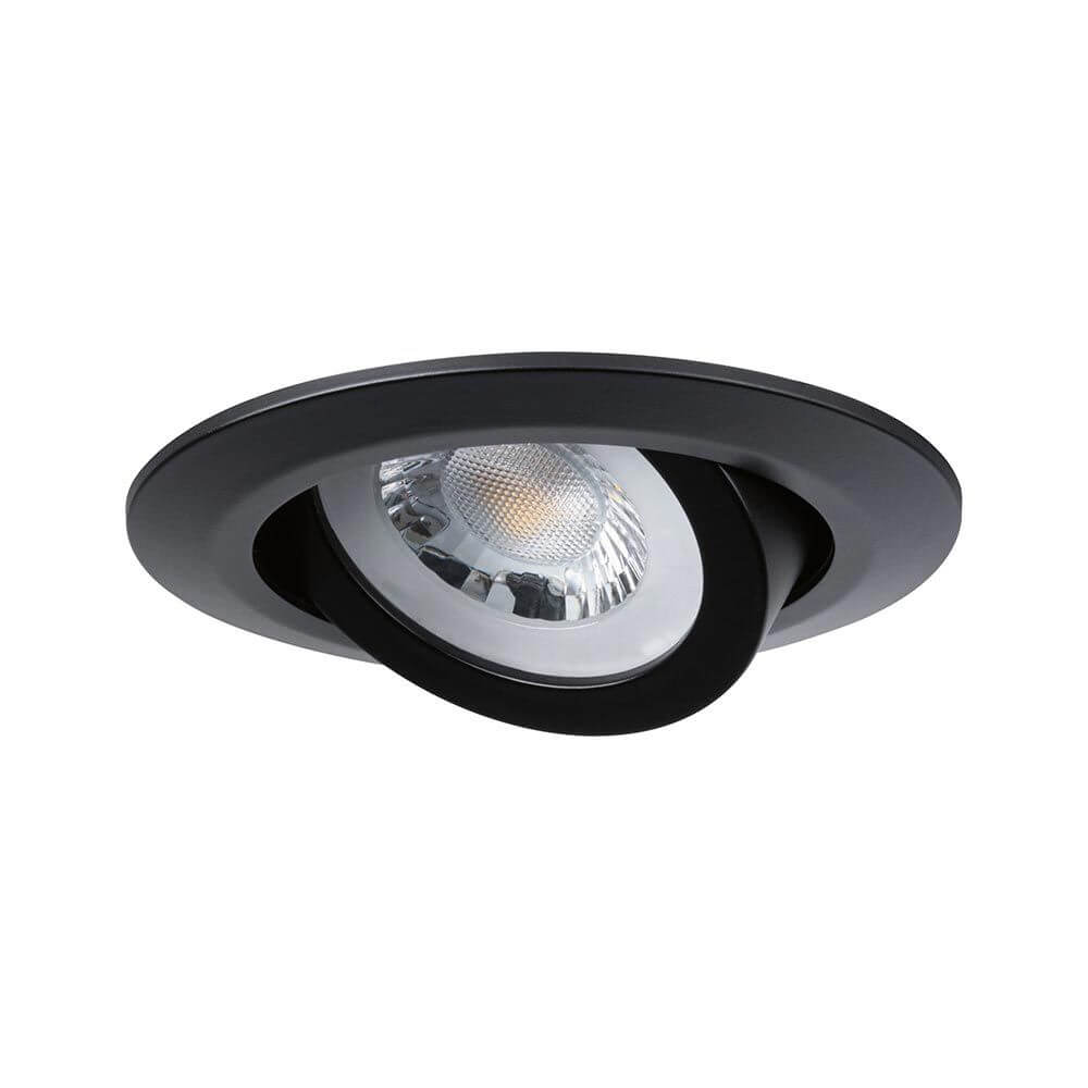 LED Einbauleuchte 3er-Set schwenkbar Schwarz-Matt - kompakte, schwenkbare Deckenleuchte in Schwarz-Matt.