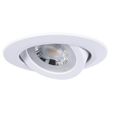 LED Einbauleuchten 3er-Set schwenkbar Rund 8,2cm Weiß-Matt in elegantem Design.