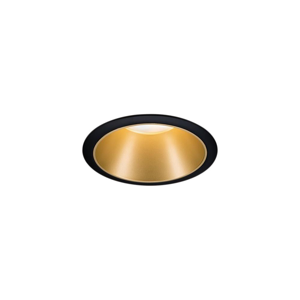 LED Einbauleuchte Cole LED Basis-Set Schwarz, Gold IP44  Paulmann   