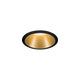 LED Einbauleuchte Cole LED Basis-Set Schwarz, Gold IP44 mit mattem Goldreflektor und blendfreier Beleuchtung.