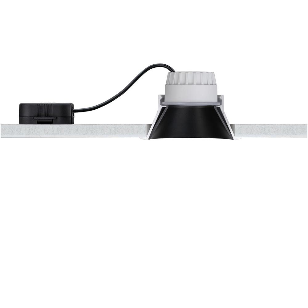 LED Einbauleuchte Cole LED Basis-Set Schwarz, Gold IP44  Paulmann   