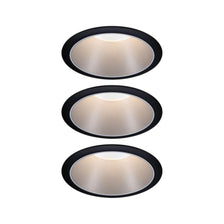 LED Cole recessed light base set 8.8 cm black, silver – modern and glare-free ceiling lighting in an elegant design.