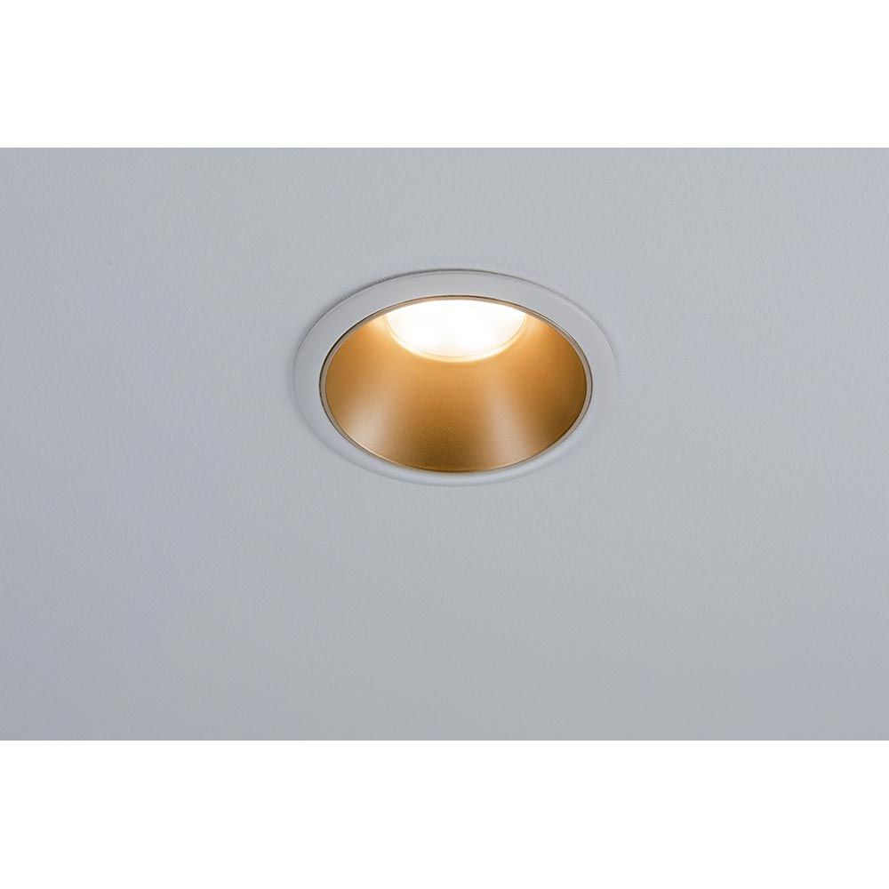 LED -upotettu lamppu Cole -pohja asetettu pyöreäksi, kulta