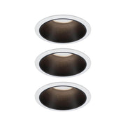 LED Cole Basis recessed light 3-piece set White, Black – elegant, glare-free ceiling lighting.