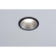 LED Einbauleuchte Cole LED Rund 8,8cm Schwarz, Silber in der Decke integriert mit blendfreier Beleuchtung.