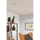 LED Einbauleuchte Cole LED Rund 8,8cm Schwarz, Silber in modernem Wohnambiente mit stilvollem Lichtdesign.