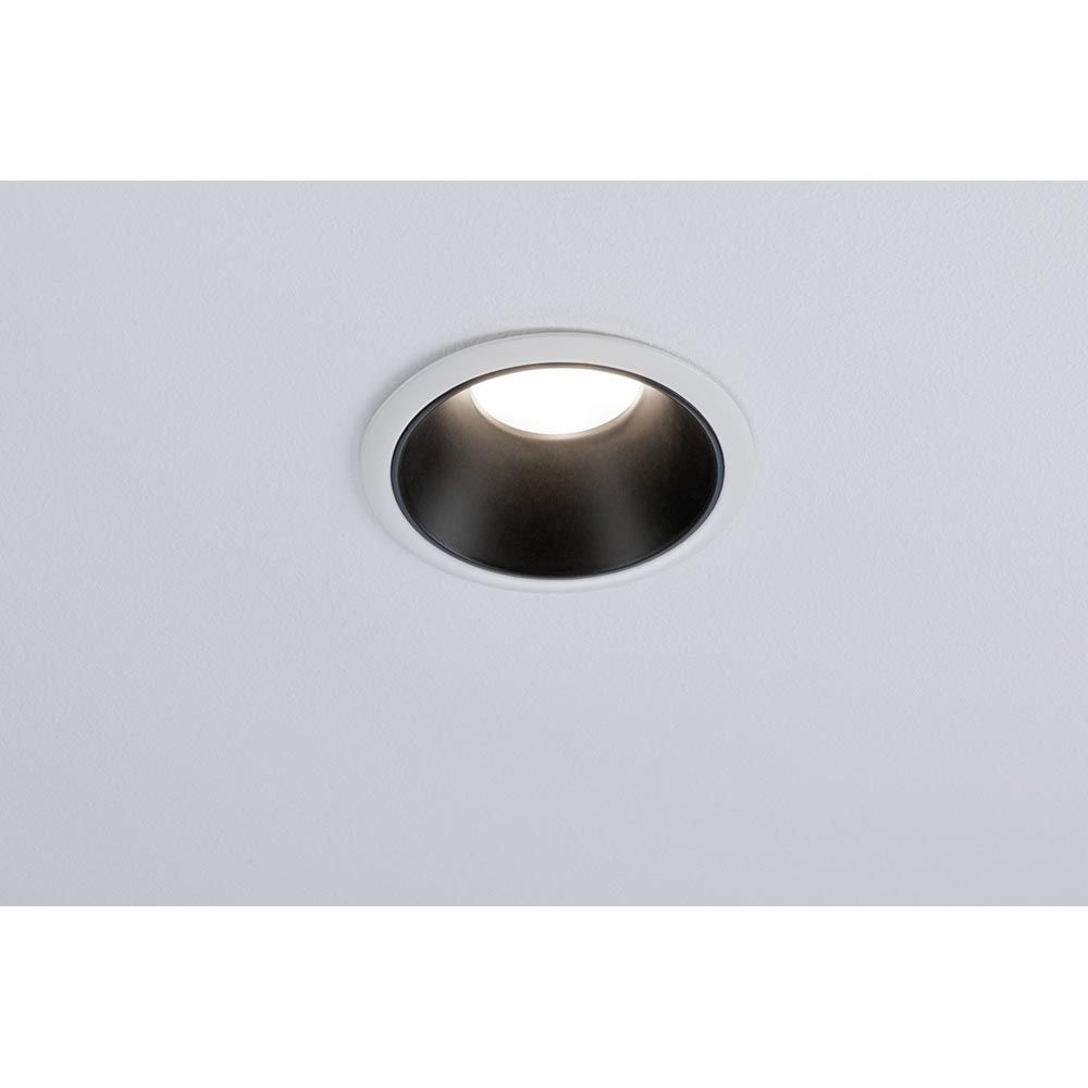 LED Einbauleuchte Cole LED Rund 8,8cm Weiß, Schwarz  Paulmann   