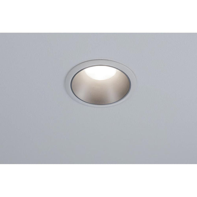 LED Einbauleuchte Cole LED Rund 8,8cm Weiß, Silber  Paulmann   