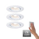 LED Einbauleuchte Nova Mini Plus Basis-Set 66mm 15° Dimmbar mit EasyDim-Funktion und schwenkbaren Leuchten.