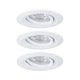 LED Einbauleuchte Nova Mini Plus Basis-Set 66mm 15° Dimmbar - schwenkbare Einbauleuchten in Weiß matt.