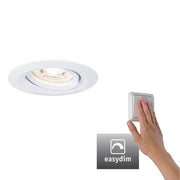 LED Einzelleuchte Nova Mini Plus Weiß-Matt mit EasyDim-Funktion und dimmbarer Steuerung.