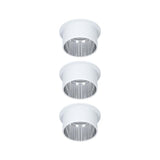 Weiß matt LED Einbauleuchten Gil im 3er-Set mit Stufen-Dimmer für blendfreie Raumbeleuchtung.