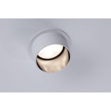 LED Einbauleuchte Gil mit dekorativem Design und dimmbaren Stufen in mattem Weiß.