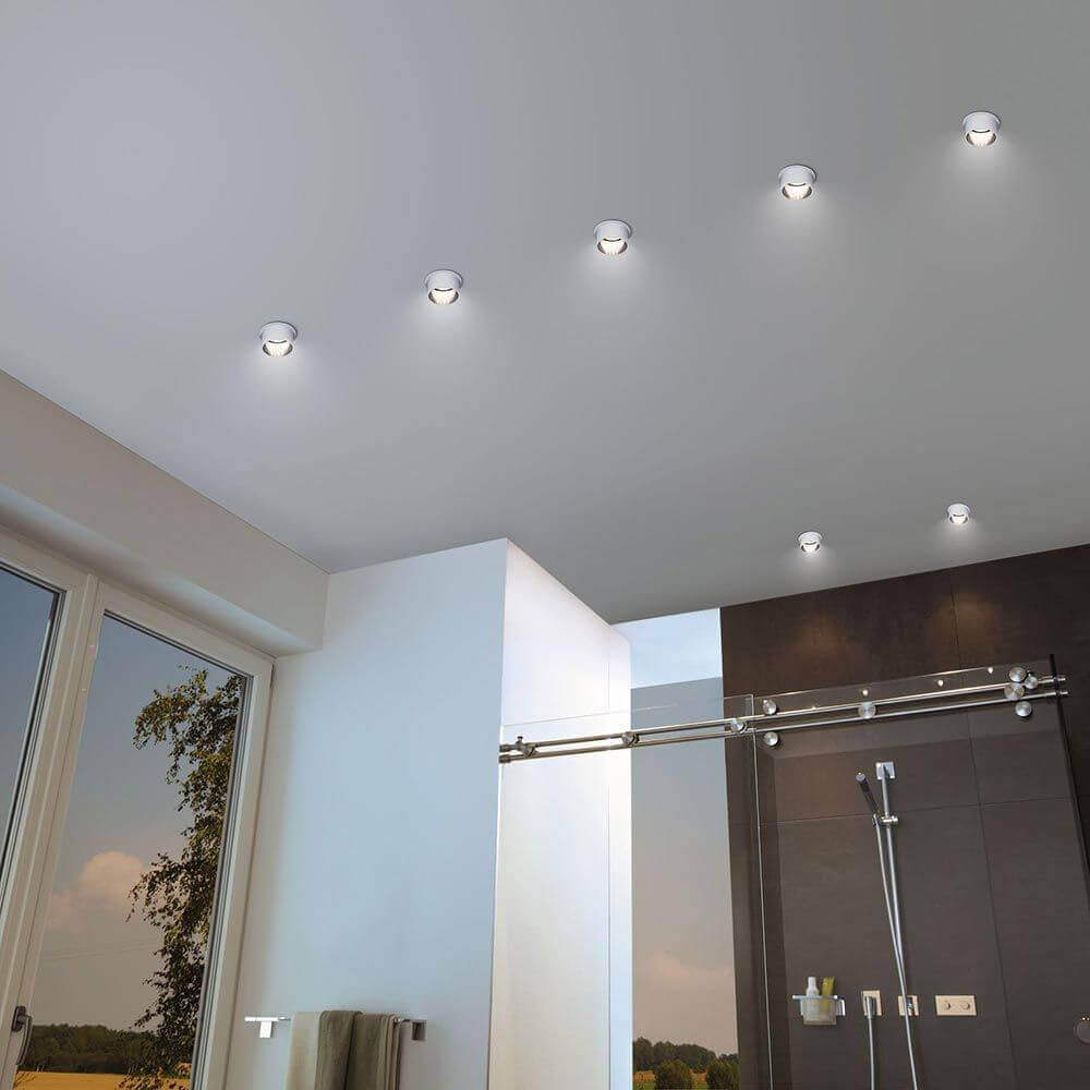 LED Einbauleuchte Gil Schwarz, Weiß IP44