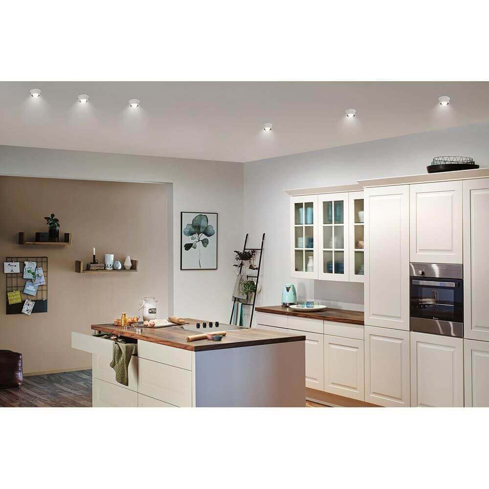 LED Einbauleuchte Gil Schwarz, Weiß IP44