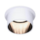LED Einbauleuchte Gil Schwarz, Weiß IP44 in elegantem Design mit dekorativem Dekozylinder.