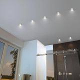 LED Recessed Light Gil Round Steps Dimmable White, Gold