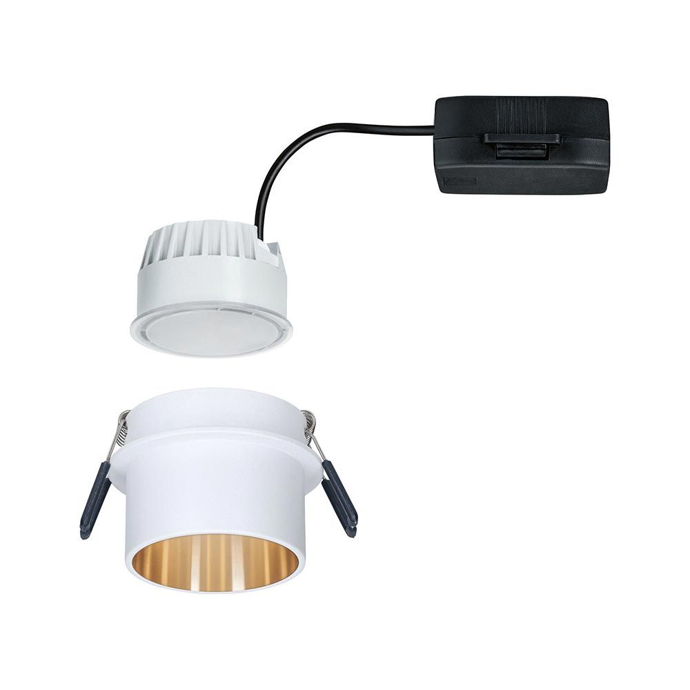 Lampe en retrait de LED Gil autour des marches blancs dimmables, or