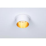 Lampe en retrait de LED Gil autour des marches blancs dimmables, or