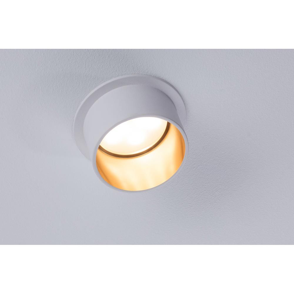 LED Recessed Light Gil Round Steps Dimmable White, Gold