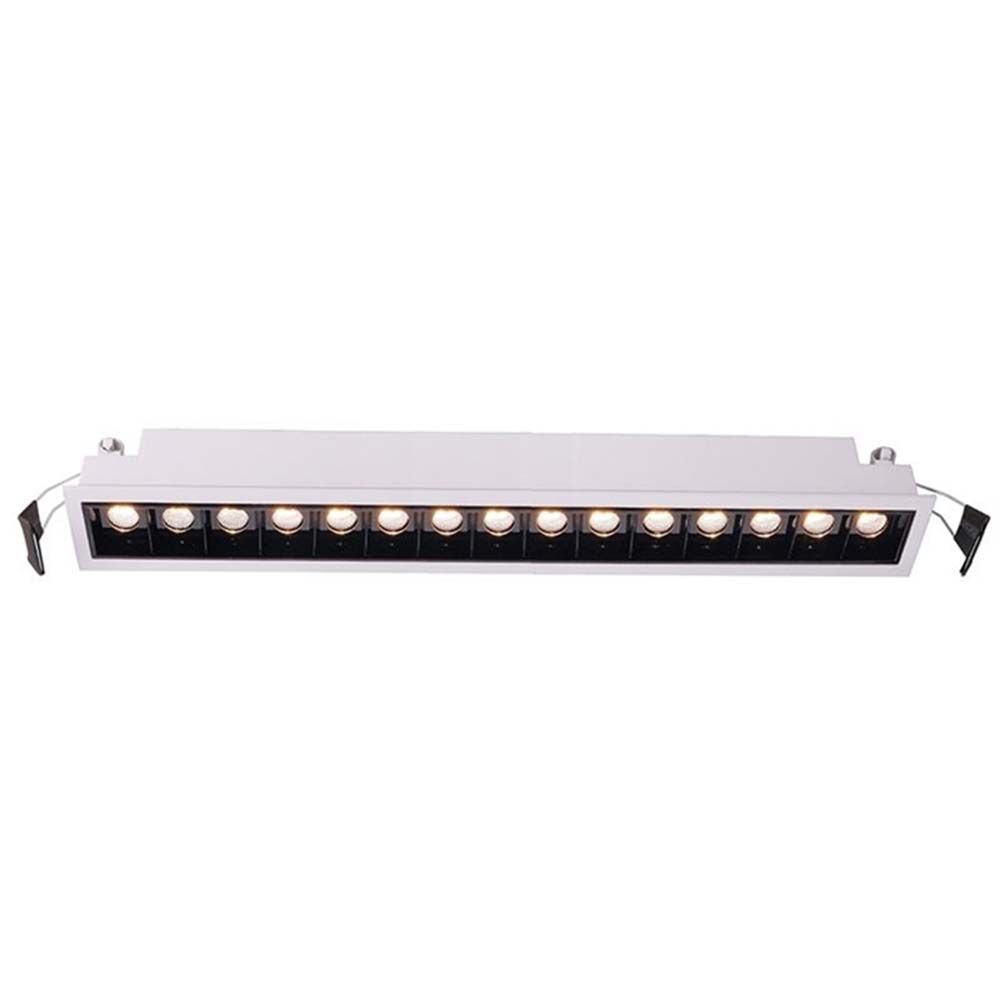 LED grid recessed light Line 1895lm 15x2W warm white