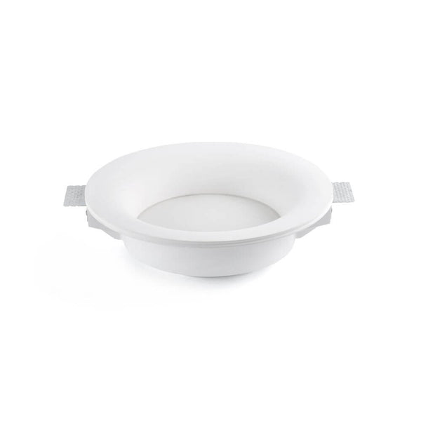 LED Indbygningslampe NORD 18W 3000K hvid i hvid, moderigtigt, fladt design for optimal belysning.