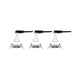 LED Einbauleuchte Nova Basis-Set starr Rund Ø 7,8cm Alu-Gebürstet im Set, modernes Design.