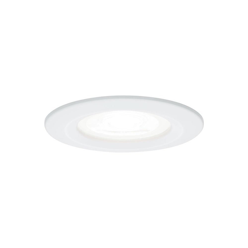 LED Einbauleuchte Nova Basis-Set Starr Rund Ø 7,8cm Weiß-Matt  Paulmann   