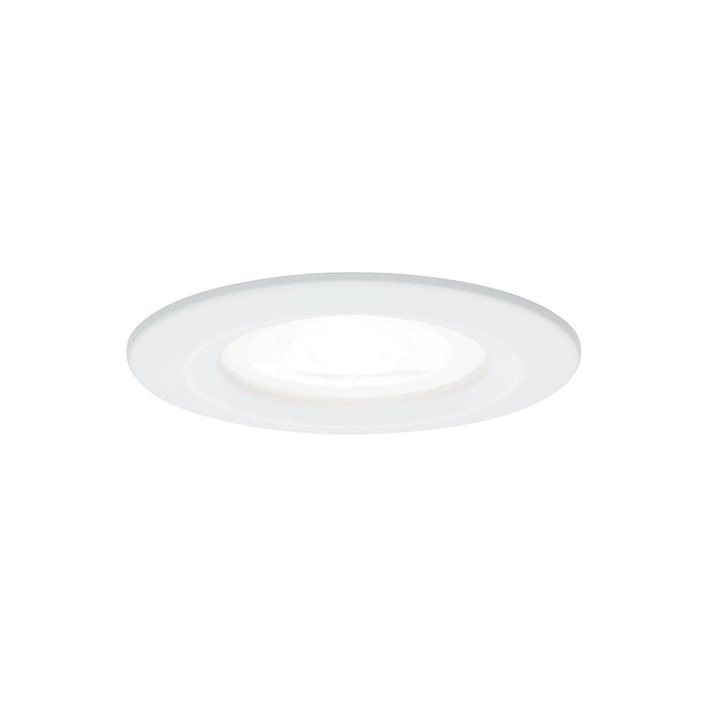 LED-upotettu lamppu NOVA-pohjajoukko jäykästi Ø 7,8 cm: n valkoisen mattin ympärille