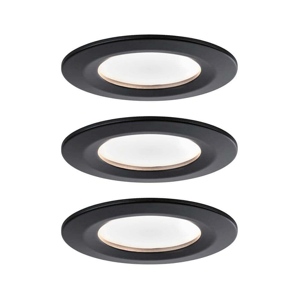 LED recessed lamp Nova 3 Series basic set around Ø 7.8cm with step dimmer