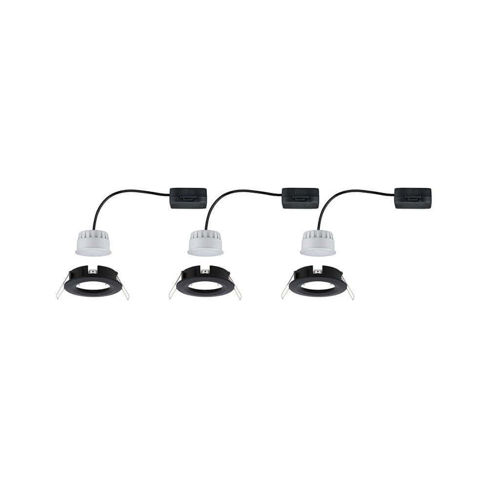 LED recessed lamp Nova 3 Series basic set around Ø 7.8cm with step dimmer