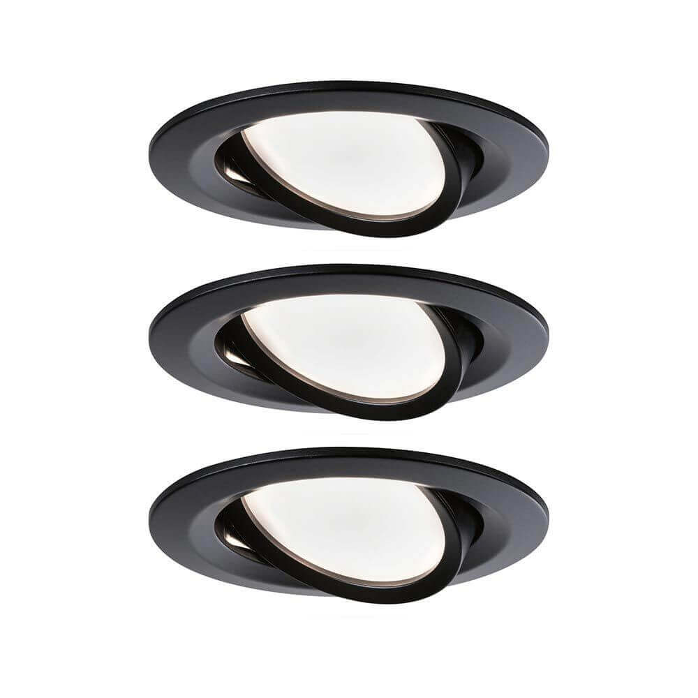 LED Einbauleuchte Nova LED Schwarz-Matt