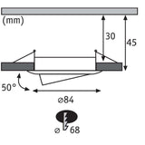 LED Einbauleuchte Nova LED Schwarz-Matt