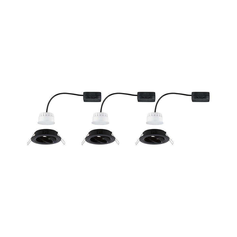 LED Einbauleuchte Nova LED Schwarz-Matt