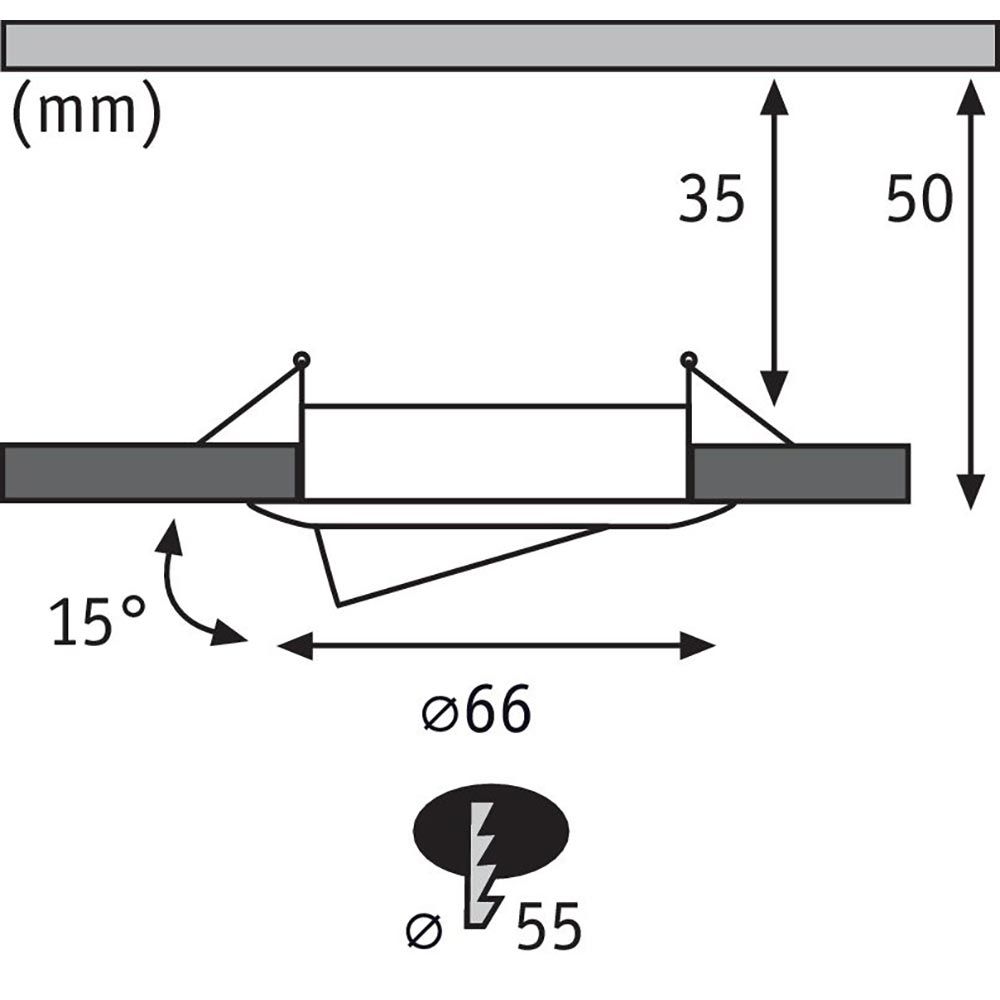 LED Einbauleuchte Nova Mini Basis-Set schwenkbar  Paulmann   