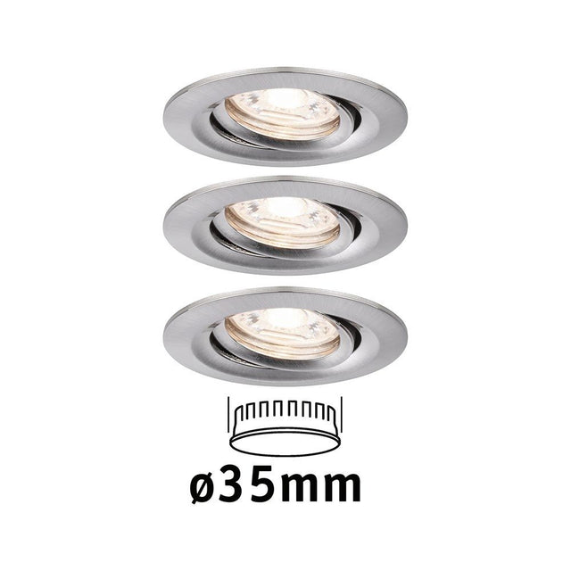 LED Einbauleuchte Nova Mini Basis-Set schwenkbar Rund 66mm  Paulmann   