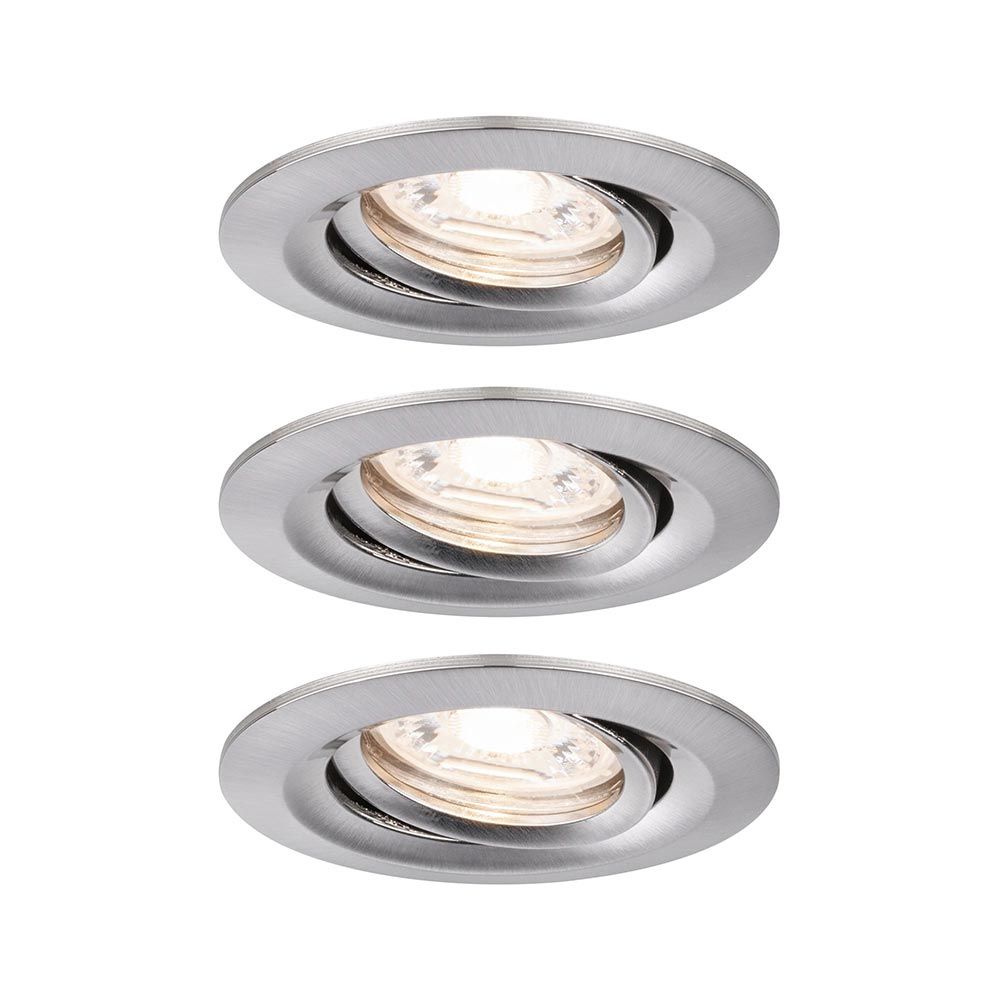 LED Einbauleuchte Nova Mini Basis-Set schwenkbar Rund 66mm  Paulmann   