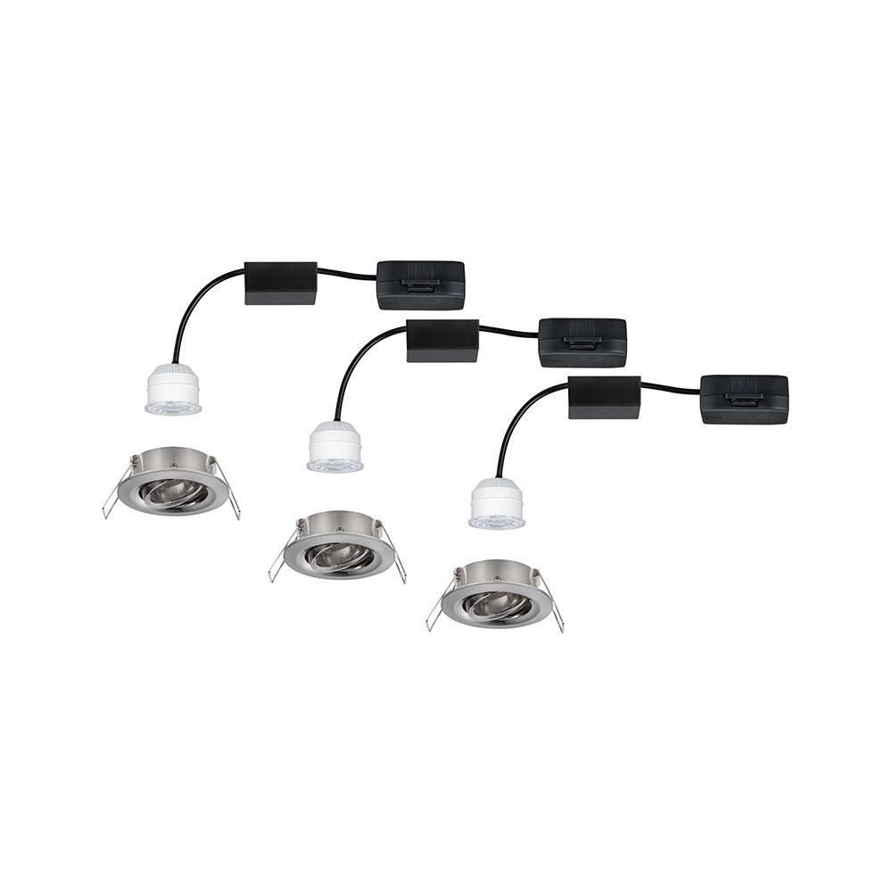 LED Einbauleuchte Nova Mini Basis-Set schwenkbar Rund 66mm  Paulmann   