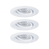 LED Einbauleuchte Nova Mini Basis-Set schwenkbar Rund 66mm Weiß  Paulmann   