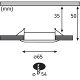 LED Einbauleuchte Nova Mini Basis-Set starr Rund 6,5cm  Paulmann   