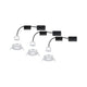 LED Einbauleuchte Nova Mini Basis-Set starr Rund 6,5cm Weiß-Matt - Set aus 3 Leuchten mit flexibler Installation.