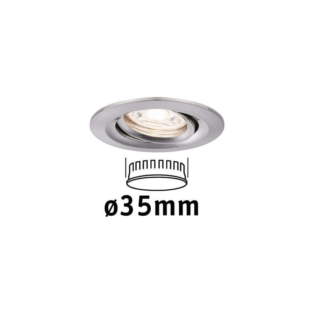 LED Einzelleuchte Nova Mini Schwenkbar Alu-Gebürstet