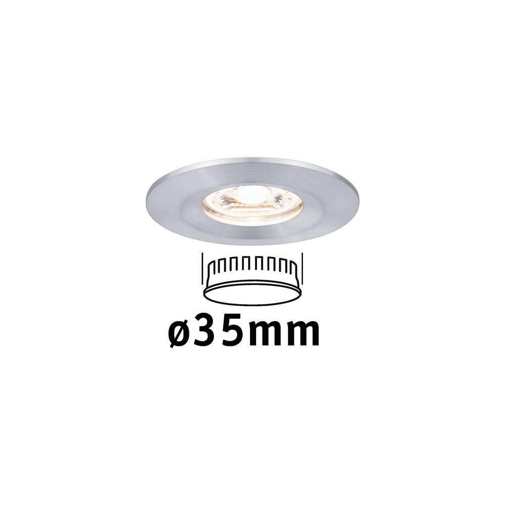 LED Einzelleuchte Spot Nova Mini starr 6,5cm Alu  Paulmann   