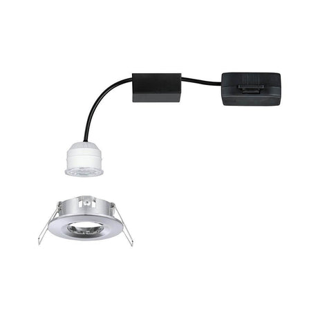 LED Einzelleuchte Nova Mini starr Rund 6,5cm Chrom – Einbauleuchte mit LED-Modul, 2700K Warmweiß