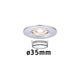 LED Einzelleuchte Nova Mini starr Rund 6,5cm Chrom