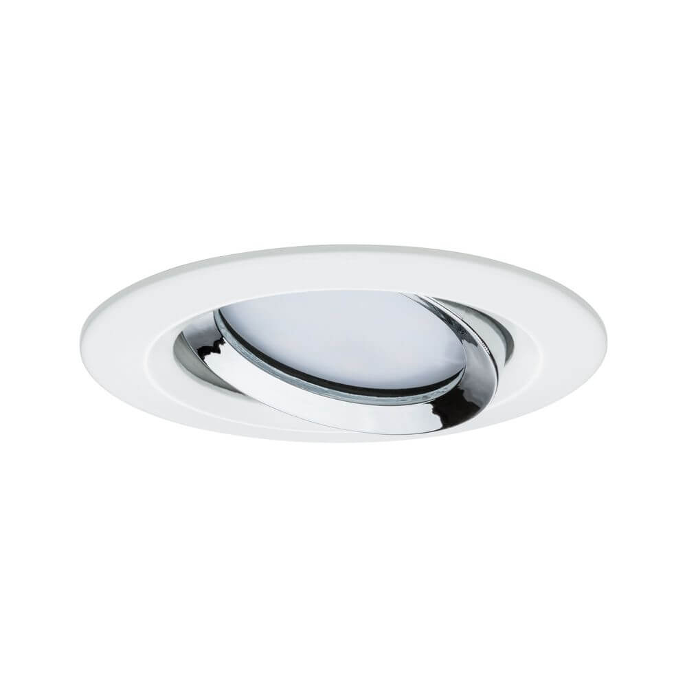 LED Einbauleuchte Nova Plus Coin Dimmbar IP65 2700K Weiß, Chrom für moderne Beleuchtung