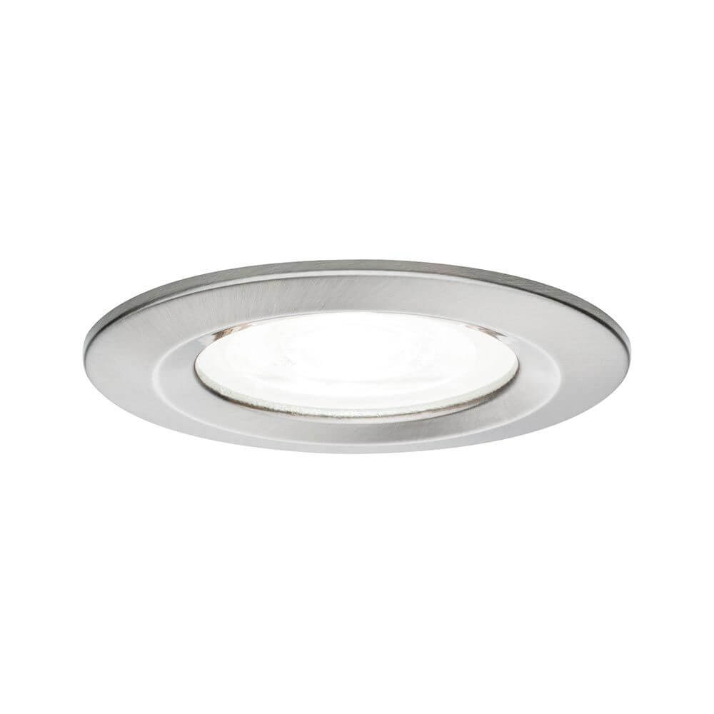LED Einbauleuchte Nova starr Rund Ø 7,8cm Alu-Gebürstet - elegantes und modernes Design.
